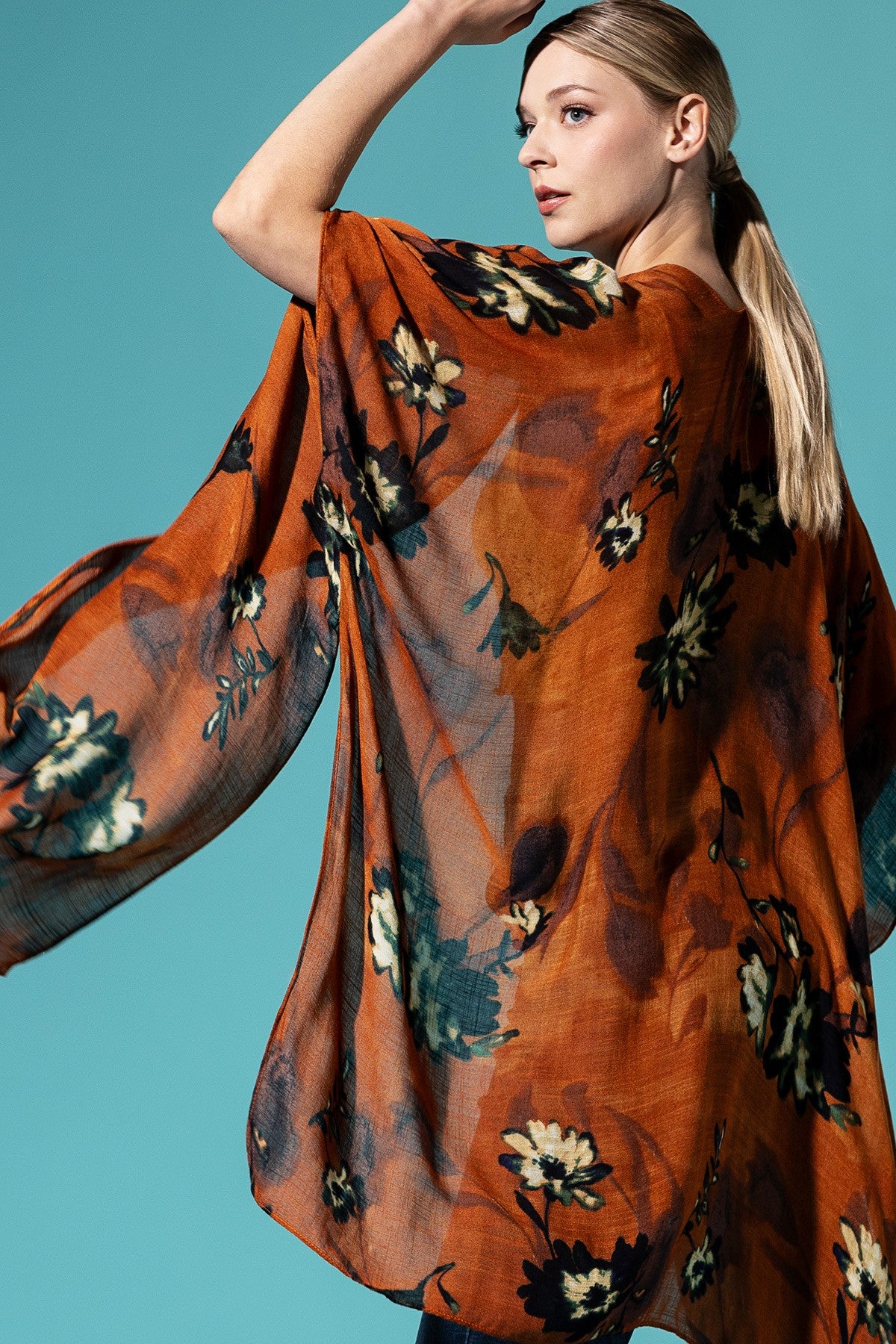 (LIVE) Airy Floral Kimono