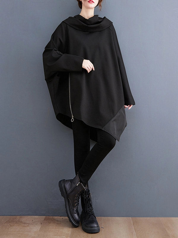 (LIVE) Asymmetrical Zippered Tunic