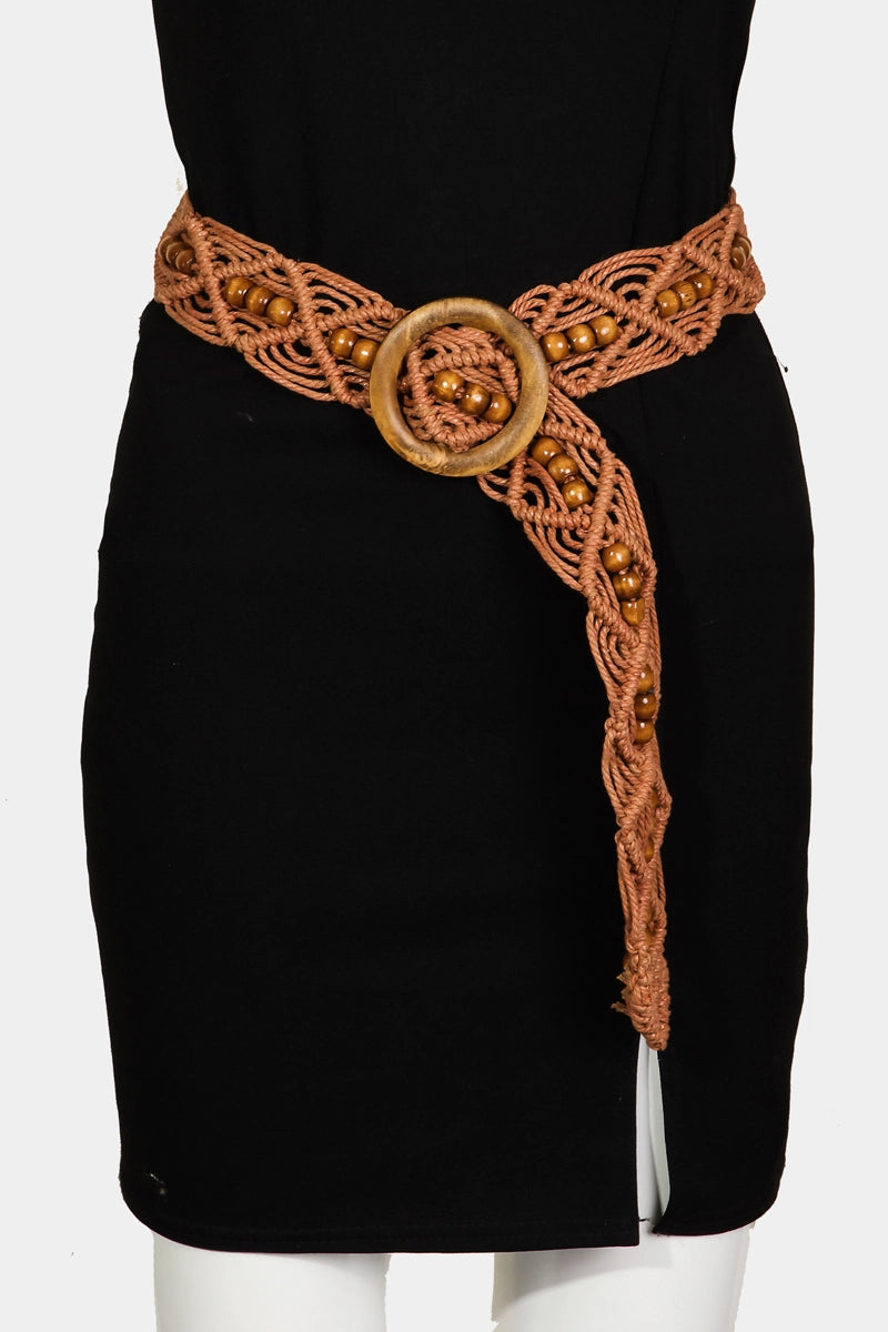 (LIVE) The Sienna Wooden Braided Belt